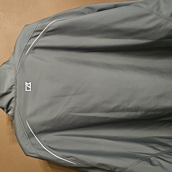 Cutter & Buck Men's CB Wind Rain WeatherTec Beacon Full Zip Jacket sz 5TG Coat - Picture 6 of 12